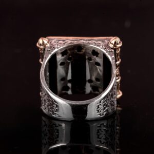 Ayatul Kursi Gümüş Erkek Yüzük, İslami Yüzük, Erkekler İçin Dini Hediye - Görsel 5