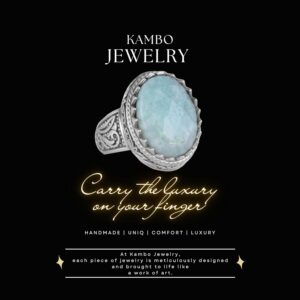 Doğal Taş Yüzük - 925 Ayar Saf Gümüş Yüzük, Erkekler İçin, Amazonit Taşı - Görsel 3