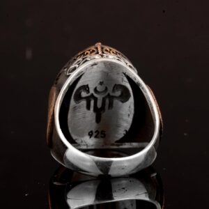 Gerçek Doğal Drusy Kuvars Kristal Taş Yüzük, Davud Yıldızı Yüzüğü, 925 Ayar Gümüş Yüzük Erkekler İçin - Görsel 7