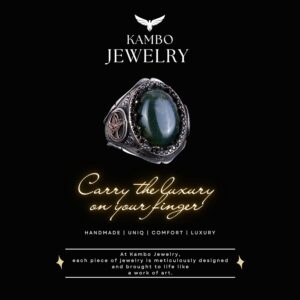 925 Ayar Katı Gümüş Erkek Yüzük - Doğal Yosunlu Akik Taşı ile El Yapımı Şıklık - Görsel 5