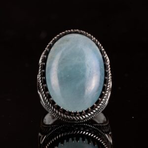 Gerçek Doğal Taş Yüzük, Osmanlı Tuğrası Yüzük, 925 Ayar Gümüş Yüzük Erkekler İçin - Görsel 7