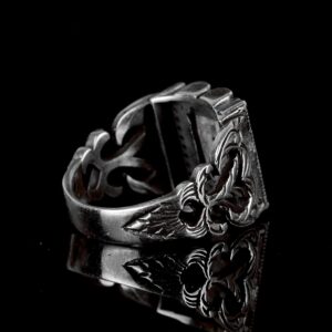 Gerçek Doğal Arizona Turkuaz Taşı Yüzük, 925 Ayar Sterlin Gümüş Yüzük, El Yapımı Gümüş Yüzük - Görsel 6