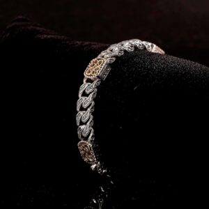 El Yapımı 925 Ayar Gümüş Ağır Bağlantı Zincir Bileklik - Dayanıklı - Görsel 5