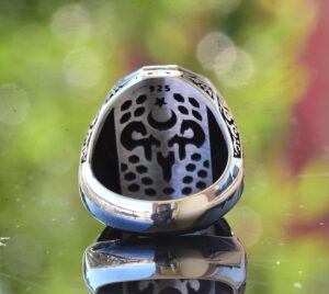 Kurt Başı Yüzüğü Erkekler için, Gümüş Kurt Yüzüğü, 925 Ayar Gümüş Erkek Yüzüğü, Büyük Yüzük - Görsel 8