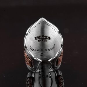 El Yapımı 925 Ayar Gümüş Okçuluk Yüzüğü - Ok Fırlatma Tasarımlı Osmanlı Erkek Başparmak Yüzüğü (Özelleştirilebilir) - Görsel 6