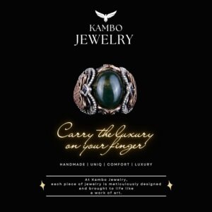 Doğal Yosun Akik Taşı, 925 Ayar Katı Gümüş Erkek Yüzük, El Yapımı Zarafet - Görsel 7