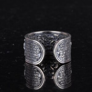 Leonardo Son Akşam Yemeği İsa Yüzük - 925 Ayar Gümüş El Yapımı Yüzük - Görsel 7