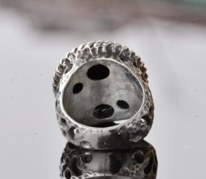 Davud of Star, Süleyman Tılsımı 925 Ayar Gümüş Erkek Yüzük - Spiritüel Koruma - Görsel 6