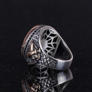 Ayatul Kursi İslami Yüzük, Osmanlı Oymalı Yüzük - Görsel 7