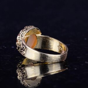 925 Ayar Gümüş, Gerçek Doğal Druzy Kuvars Taşı ile Kaplama Yüzük, El Yapımı Kadın Yüzüğü (Kahverengi) - Görsel 6