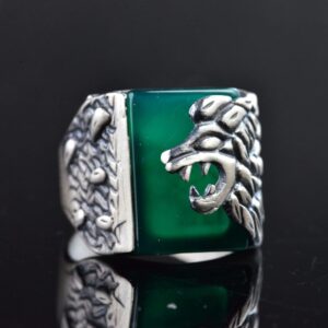 Aslan Yüzüğü, El Yapımı Yüzük, 925 Ayar Gümüş Yüzük, Leo Yüzüğü - Görsel 5