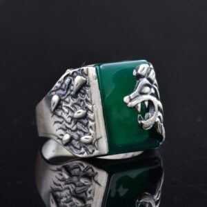 Aslan Yüzüğü, El Yapımı Yüzük, 925 Ayar Gümüş Yüzük, Leo Yüzüğü - Görsel 4