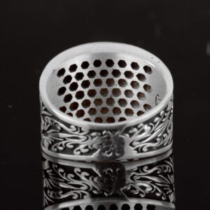 Erkekler için David Yıldızı Yüzüğü, 925 Ayar Gümüş, El Yapımı ve İnce Tasarımlı - Görsel 6