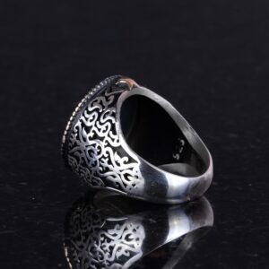 Erkekler için 925 Ayar Gümüş Yüzük, Kurt Yüz Yüzüğü, Kurt Başlı Yüzük - Görsel 5