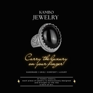 El Yapımı Obsidyen Taş Yüzük - Koruyucu 925K Katı Gümüş Erkek Yüzüğü - Güçlü Topraklama Tasarımı - Görsel 3