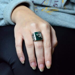 Aslan Yüzüğü, El Yapımı Yüzük, 925 Ayar Gümüş Yüzük, Leo Yüzüğü - Görsel 7