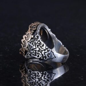 El Yapımı Erkekler İçin Dini Takı, 925 Ayar Gümüş Yüzük, Sembol Yüzük (Stil-5) - Görsel 7