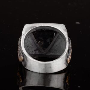 El Yapımı Akrep Tasarımlı Erkek Yüzük, 925 Ayar Gümüş, Gotik Tarzı Takı - Görsel 7