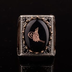 Davut Yıldızı Yüzüğü, Osmanlı Mühür Yüzüğü, 925 Ayar Gümüş Yüzük - Görsel 3