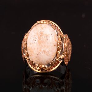 Gerçek Doğal Mercan Taşı Yüzük, El Yapımı Yüzük, Sultan Yüzüğü - Görsel 6