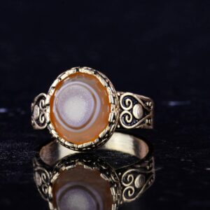 925 Ayar Gümüş, Gerçek Doğal Druzy Kuvars Taşı ile Kaplama Yüzük, El Yapımı Kadın Yüzüğü (Kahverengi) - Görsel 5