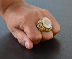 Erkek Sterling Gümüş Yüzük - İnci Taşı - Yüzük (Terazi) - Görsel 7