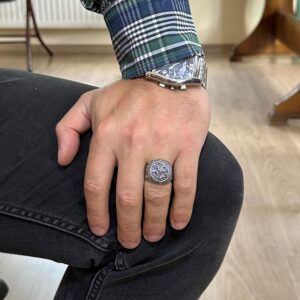 Spartan Yüzük - 925 Ayar Gümüş Yüzük - Savaşçı Yüzük - Görsel 3