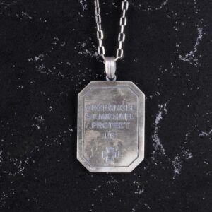 Melek Gabriel Kolye - 925K Gümüş Gotik Kolye - Görsel 5