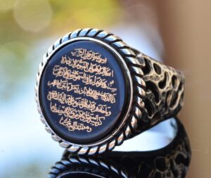 İslami Yüzük - Gümüş Erkek Yüzüğü - Görsel 3