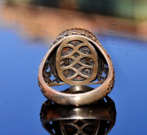 Gerçek Doğal Sarı Safir Taşlı Yüzük, Safir Yüzük, Sterling Gümüş Yüzük - Görsel 4