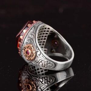 925 Ayar Gümüş Yüzük, Davut Yıldızı Yüzük, Okült, Süleyman'ın Mührü Erkek Yüzüğü, Dini Erkek Yüzüğü - Görsel 7