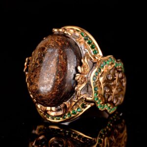 Gerçek Doğal Taş Yüzük, Erkekler İçin Şık Yüzük, El Yapımı Yüzük, Sultan Yüzüğü, 925 Ayar Gümüş Yüzük - Görsel 7