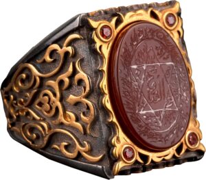 David Yıldızı Yüzüğü, 925 Ayar Gümüş Yüzük - Görsel 1