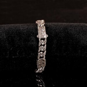 El Yapımı 925 Ayar Gümüş Ağır Bağlantı Zincir Bileklik - Dayanıklı - Görsel 7