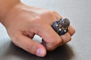 Doğal Yıldız Yakutu Taşlı, Antika Yüzük, 925 Ayar Gümüş Erkek Yüzük, Gümüş Erkek Aksesuarı - Görsel 7