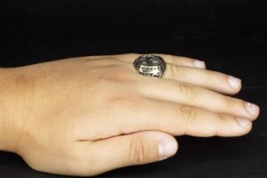 Erkek Gümüş Yüzük, Kurt Hayvan Vahşi Yaşam, El Yapımı Yüzük, Kurt Yüzüğü, Vahşi Yaşam Yüzüğü - Görsel 5