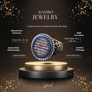 İslami Yüzük - Gümüş Erkek Yüzüğü - Görsel 2