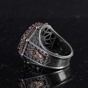 Sekizgen Tasarım - Yüzük - El Yapımı 925 Ayar Gümüş Takı (Davud Yıldızı) - Görsel 7