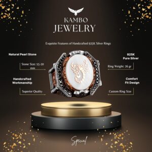 925 Ayar Gümüş Erkek Yüzük, Akrep Yüzük, Hayvan Tasarımlı Yüzük - Görsel 5