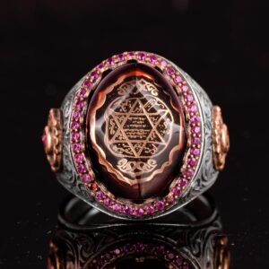 925 Ayar Gümüş Yüzük, Davut Yıldızı Yüzük, Okült, Süleyman'ın Mührü Erkek Yüzüğü, Dini Erkek Yüzüğü - Görsel 4