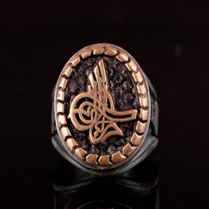 Gümüş Erkek Yüzük, Osmanlı Tuğra Yüzüğü - Görsel 5