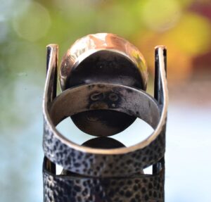 Doğal Star Ruby Taşlı Gümüş Erkek Yüzük - Onun İçin Hediye Tasarımı - Görsel 4