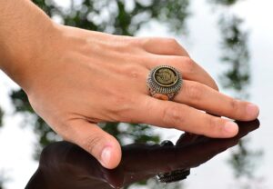 İslami Felak Surah Yüzüğü, Gümüş Yüzük, 925 Ayar Gümüş Erkek Yüzüğü, Büyük Yüzük - Görsel 6
