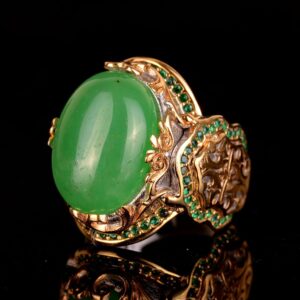 Gerçek Doğal Taş Yüzük, Erkekler İçin Şık Yüzük, El Yapımı Yüzük, Sultan Yüzüğü, 925 Ayar Gümüş Yüzük - Görsel 5