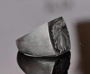 El Yapımı Kartal Başı Yüzük, Gümüş Erkek Yüzüğü - Özgürlüğün ve Gücün Sembolü - Görsel 5