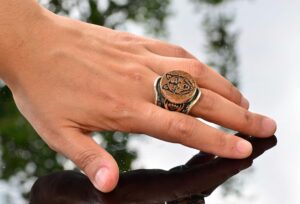 Kurt Başlı Yüzük, Gümüş Kurt Yüzüğü, 925 Ayar Gümüş Erkek Yüzüğü, Büyük Yüzük - Görsel 6