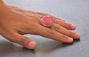 Gerçek Yakut Yüzük, Ham Taş, Sterlin Gümüş Yüzük, Sterlin Gümüş Erkek Yüzüğü - Görsel 6