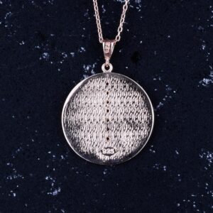 925 Ayar Gümüş Chakra Kolye, Rose Altın Kaplama Yoga Kolyesi, Meditasyon Takısı, Chakra - Görsel 5