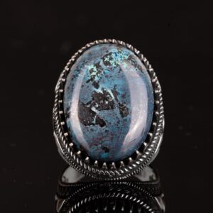 Gerçek Doğal Taş Yüzük, Osmanlı Tuğrası Yüzük, 925 Ayar Gümüş Yüzük Erkekler İçin - Görsel 6