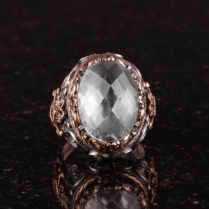 Sultan Yüzük, Yapay Taş Erkek Yüzüğü, 925 Ayar Gümüş Yüzük Erkekler İçin - Görsel 2